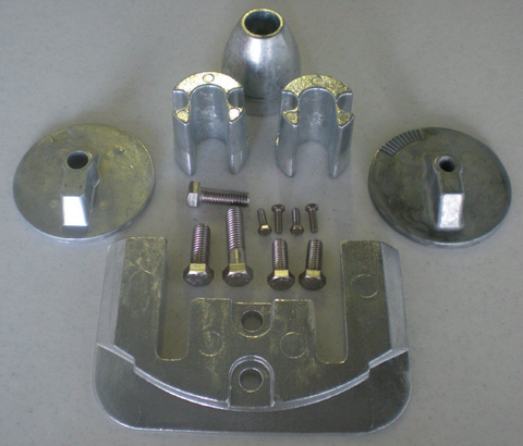 Mercruiser Bravo III Zinc Anode Kit 2004 & Greater Military Grade Zinc
