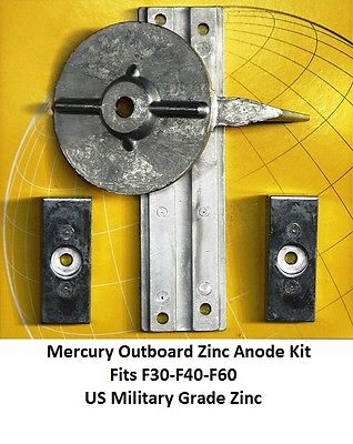 Mercury F30 F40 F60 Zinc Anode Kit