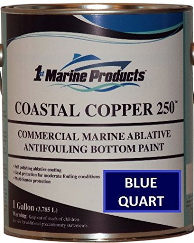 Coastal Copper 250 Ablative Antifouling Bottom Paint BLUE QUART