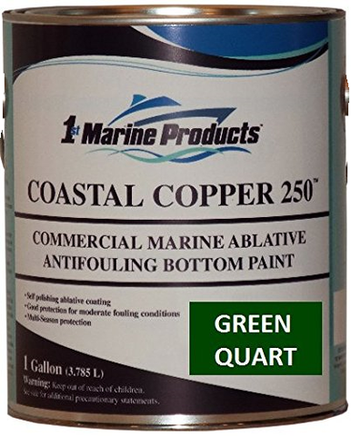 Coastal Copper 250 Ablative Antifouling Bottom Paint GREEN QUART