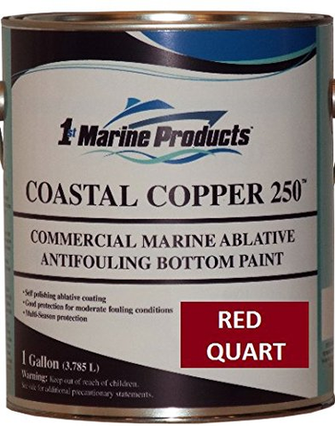 Coastal Copper 250 Ablative Antifouling Bottom Paint RED QUART