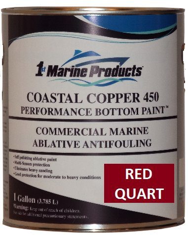 Coastal Copper 450 Ablative Antifouling Bottom Paint RED QUART