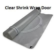 Boat Shrink Wrap Zipper Entry Access Door Clear