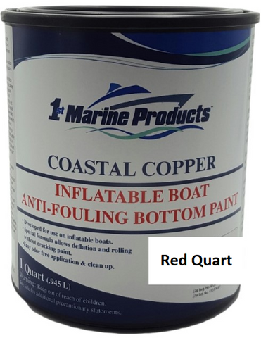 Coastal Copper Inflatable Boat Bottom Paint RED QUART