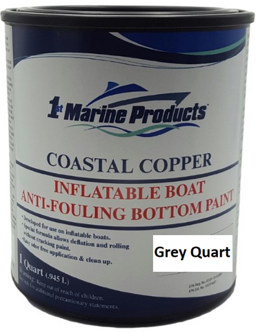 Coastal Copper Inflatable Boat Bottom Paint GREY QUART
