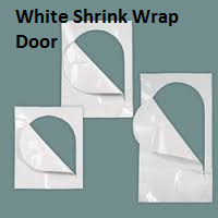 Boat Shrink Wrap Zipper Entry Access Door White